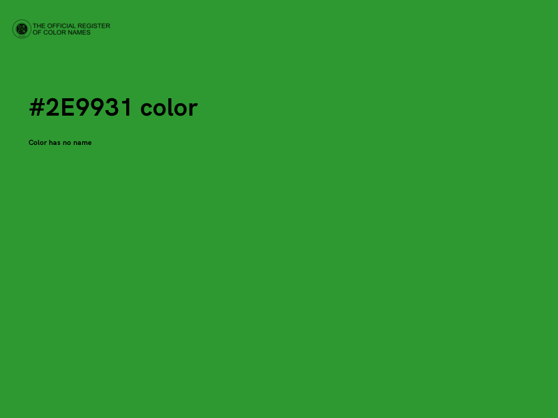 #2E9931 color image