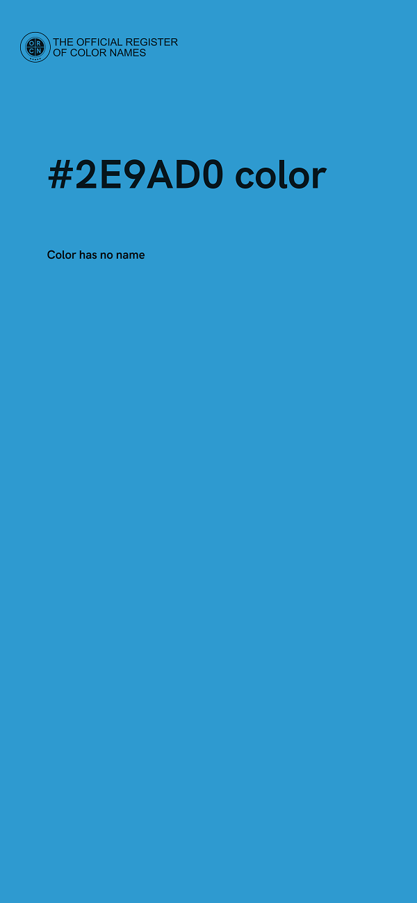 #2E9AD0 color image