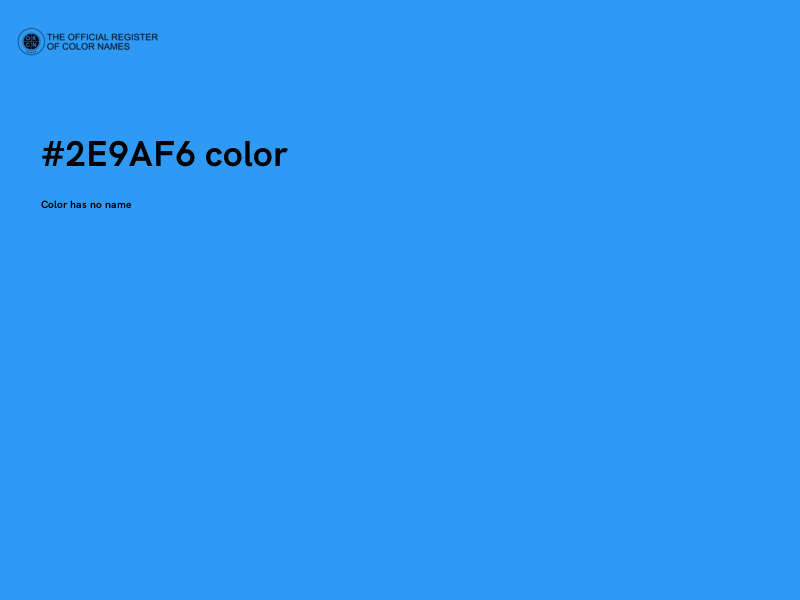 #2E9AF6 color image