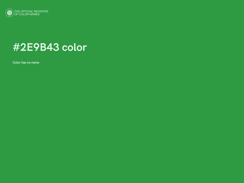 #2E9B43 color image