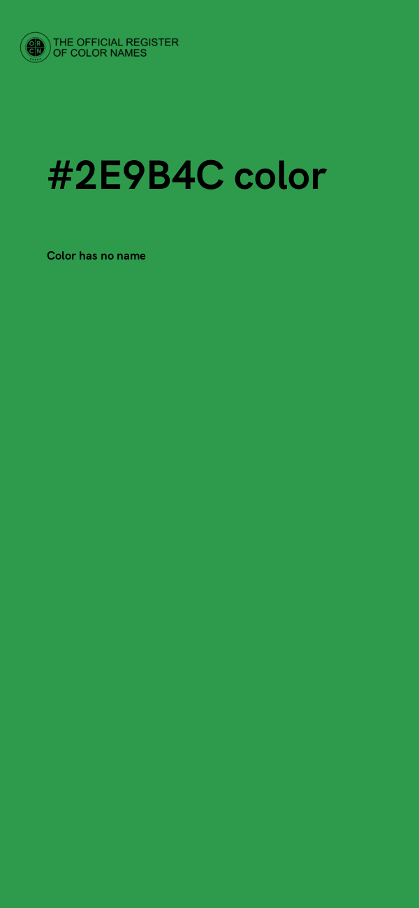 #2E9B4C color image
