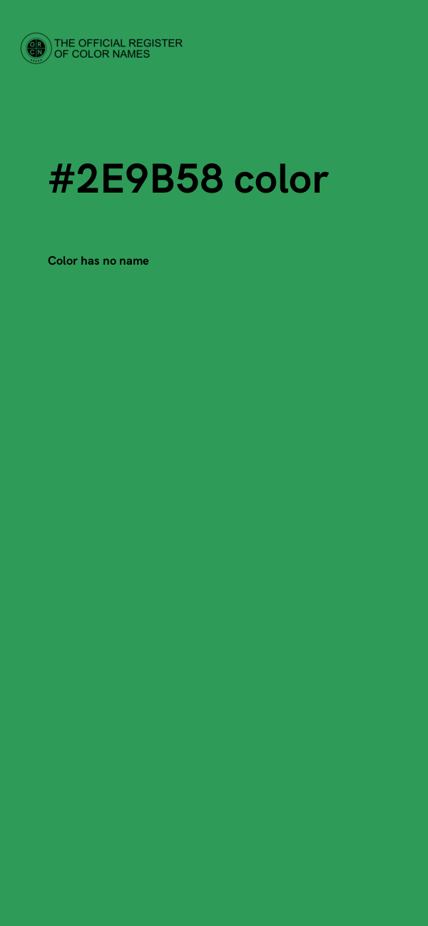 #2E9B58 color image