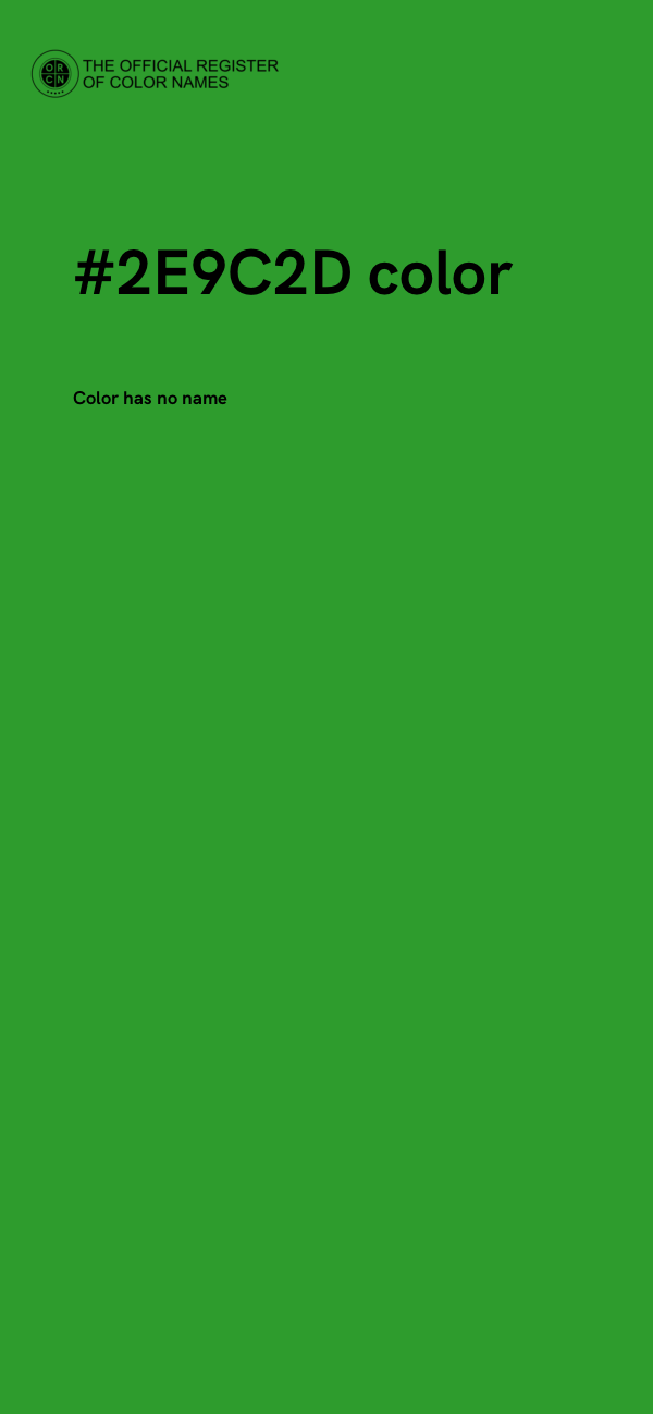 #2E9C2D color image