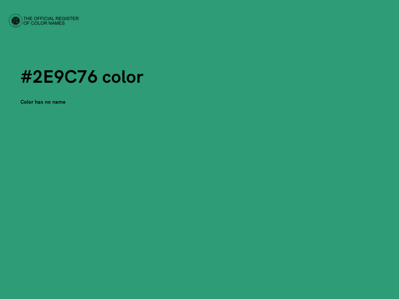 #2E9C76 color image