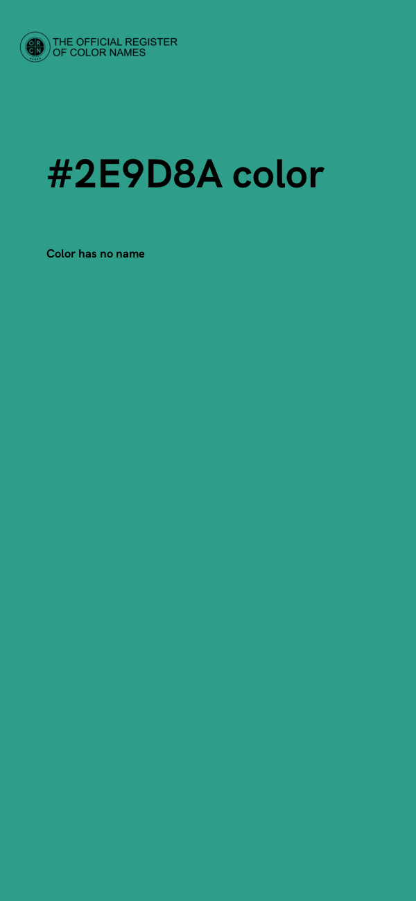 #2E9D8A color image