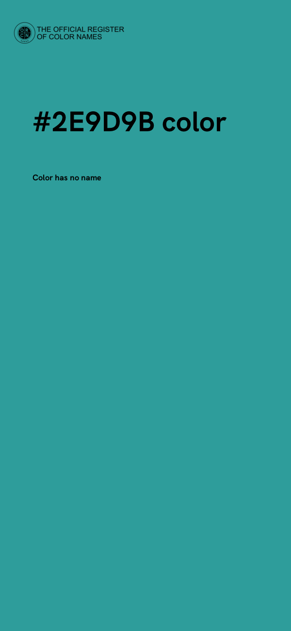 #2E9D9B color image