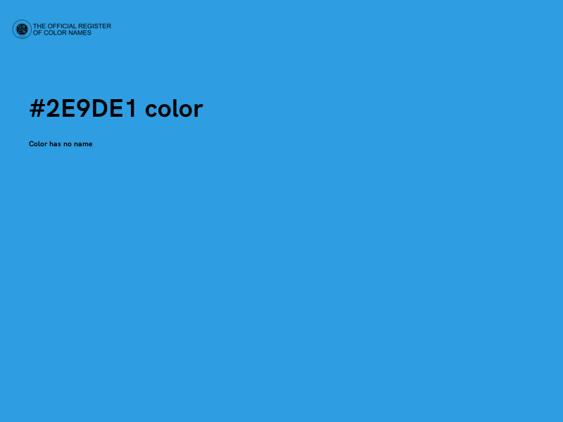#2E9DE1 color image