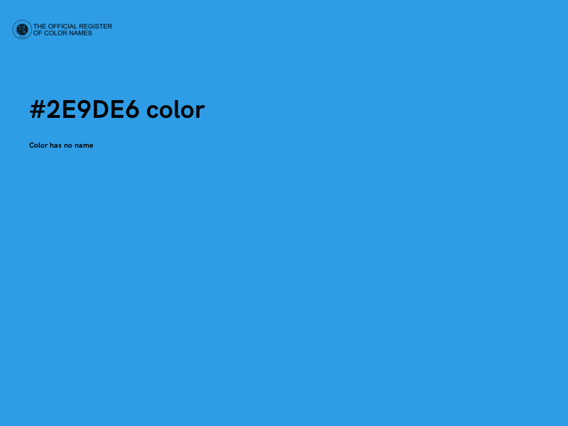 #2E9DE6 color image