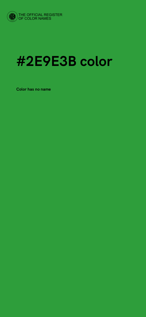 #2E9E3B color image