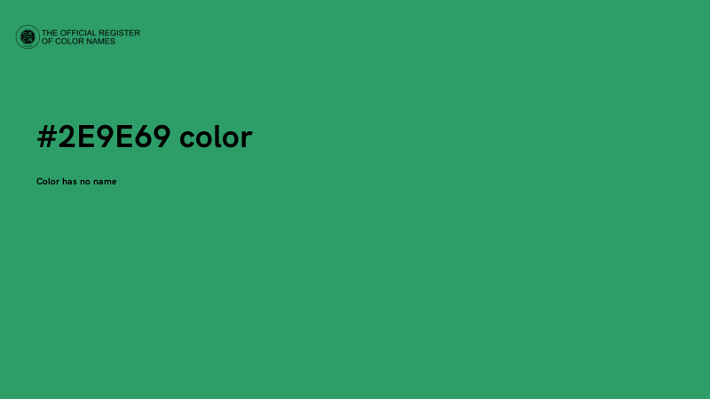 #2E9E69 color image