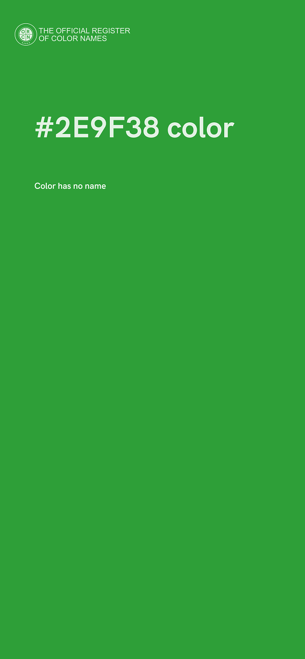 #2E9F38 color image