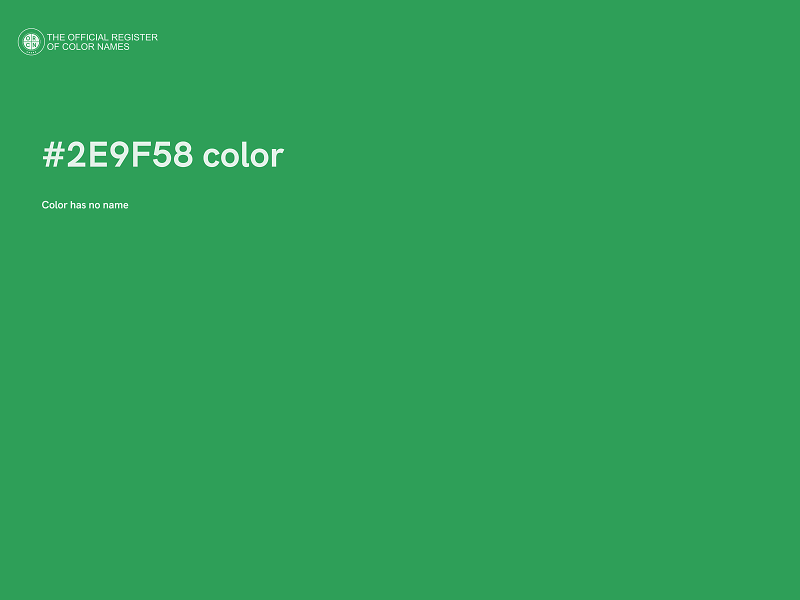 #2E9F58 color image