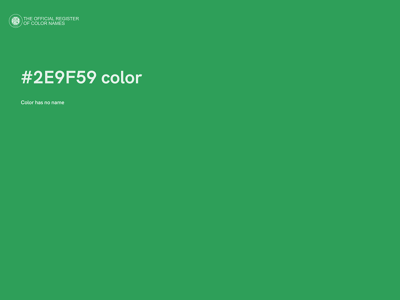 #2E9F59 color image