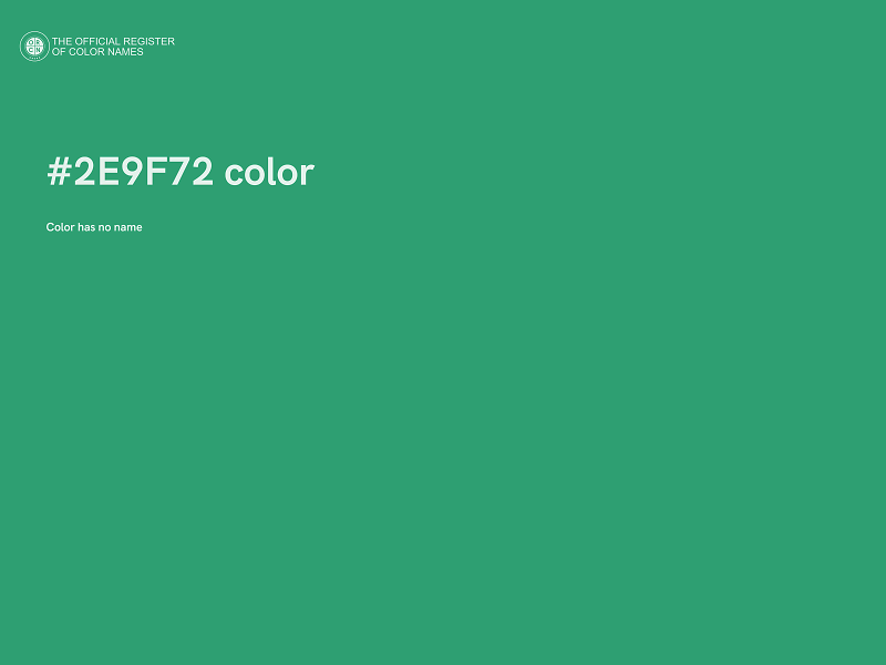 #2E9F72 color image