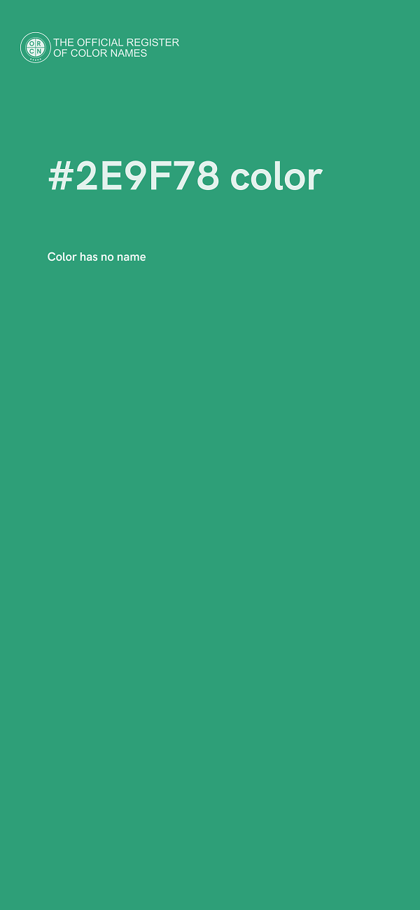 #2E9F78 color image