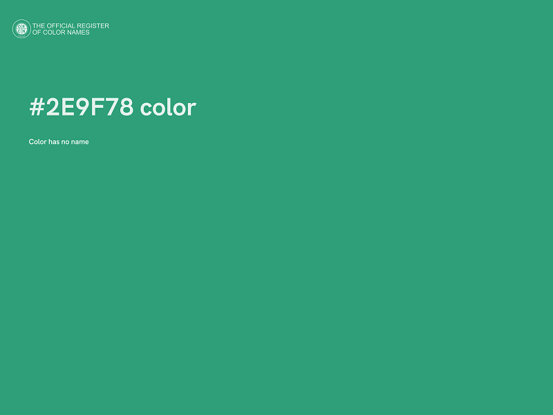 #2E9F78 color image