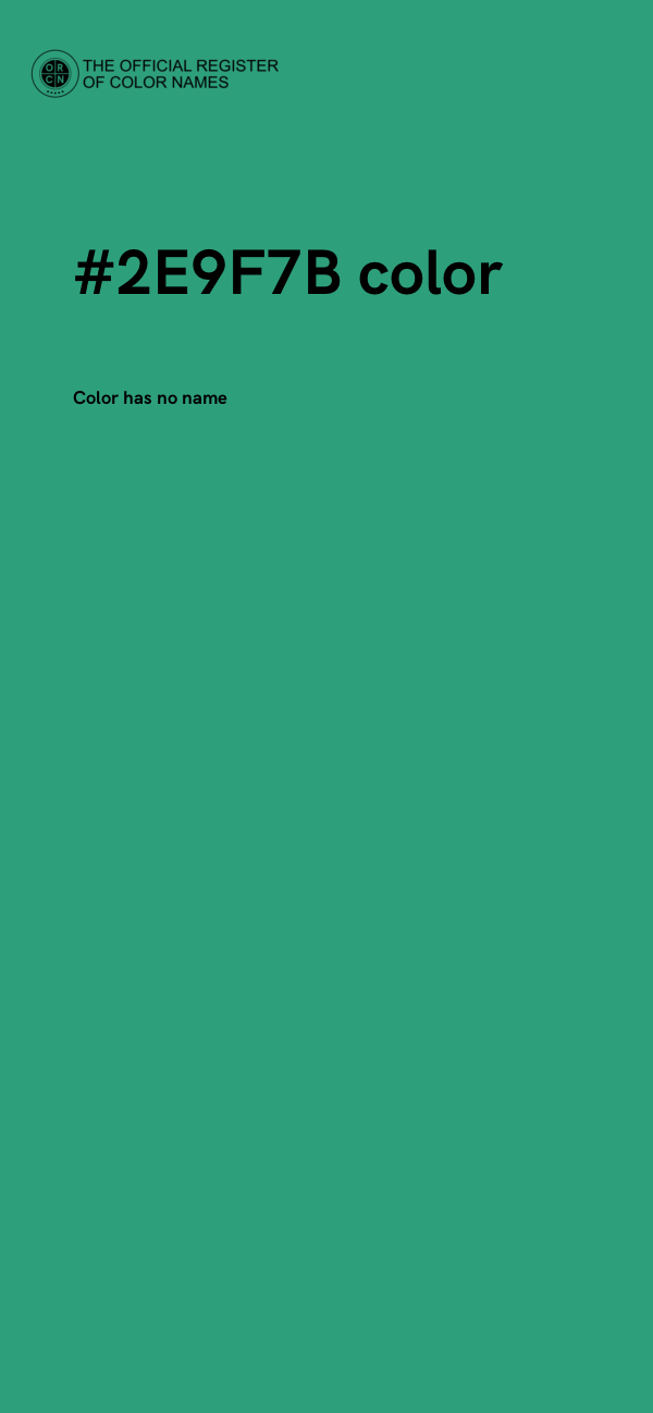 #2E9F7B color image