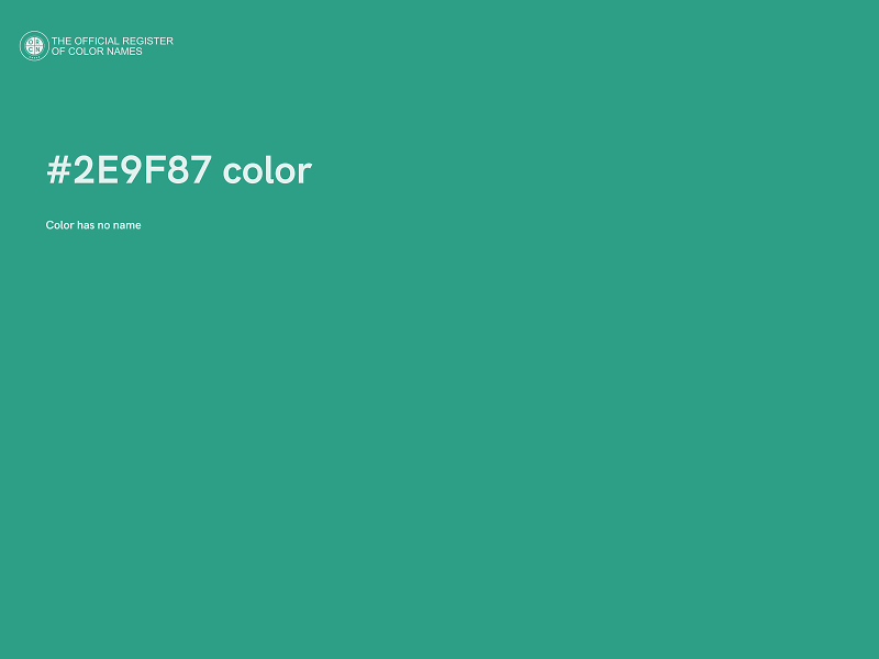 #2E9F87 color image