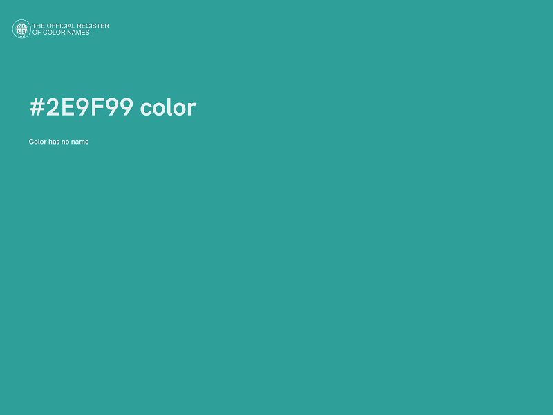 #2E9F99 color image