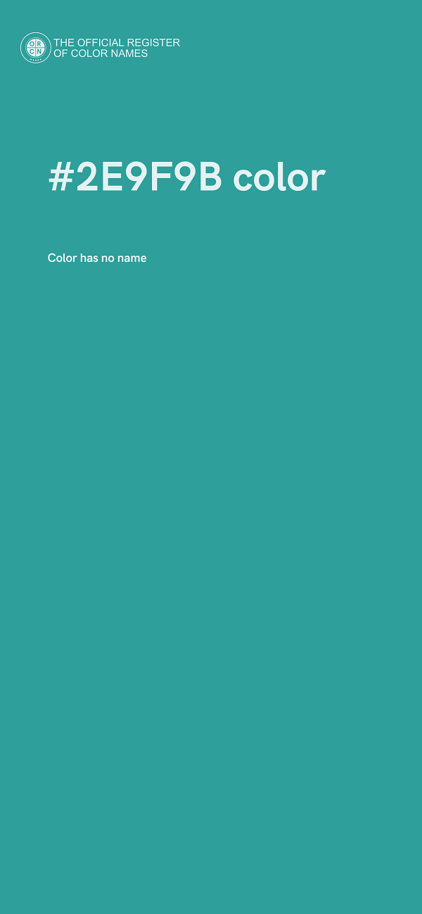 #2E9F9B color image