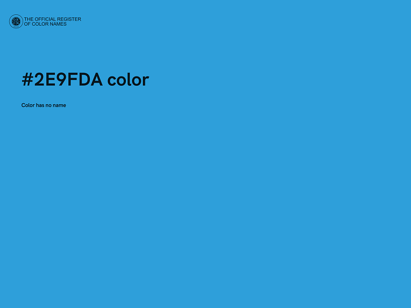 #2E9FDA color image