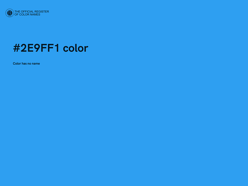 #2E9FF1 color image