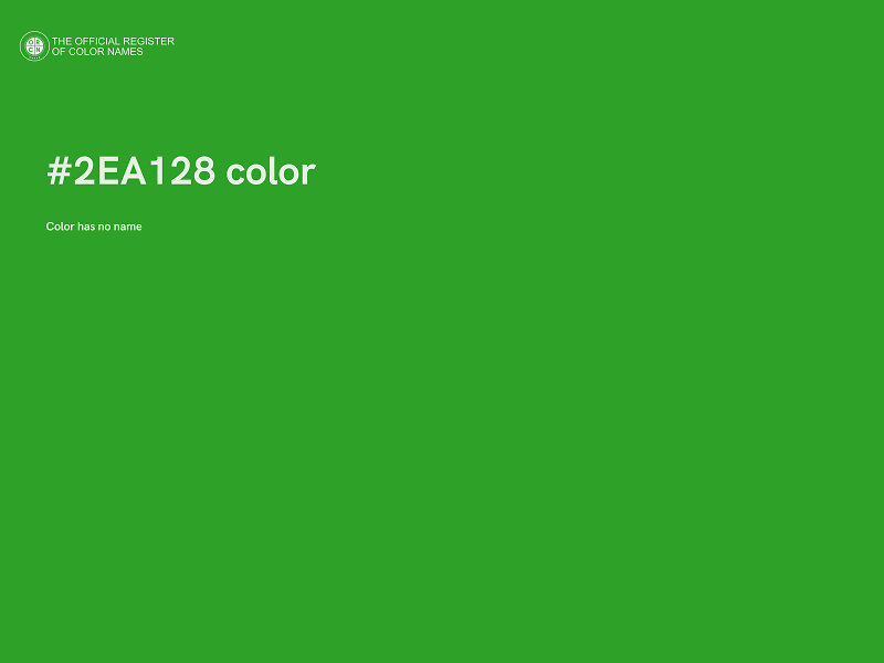 #2EA128 color image