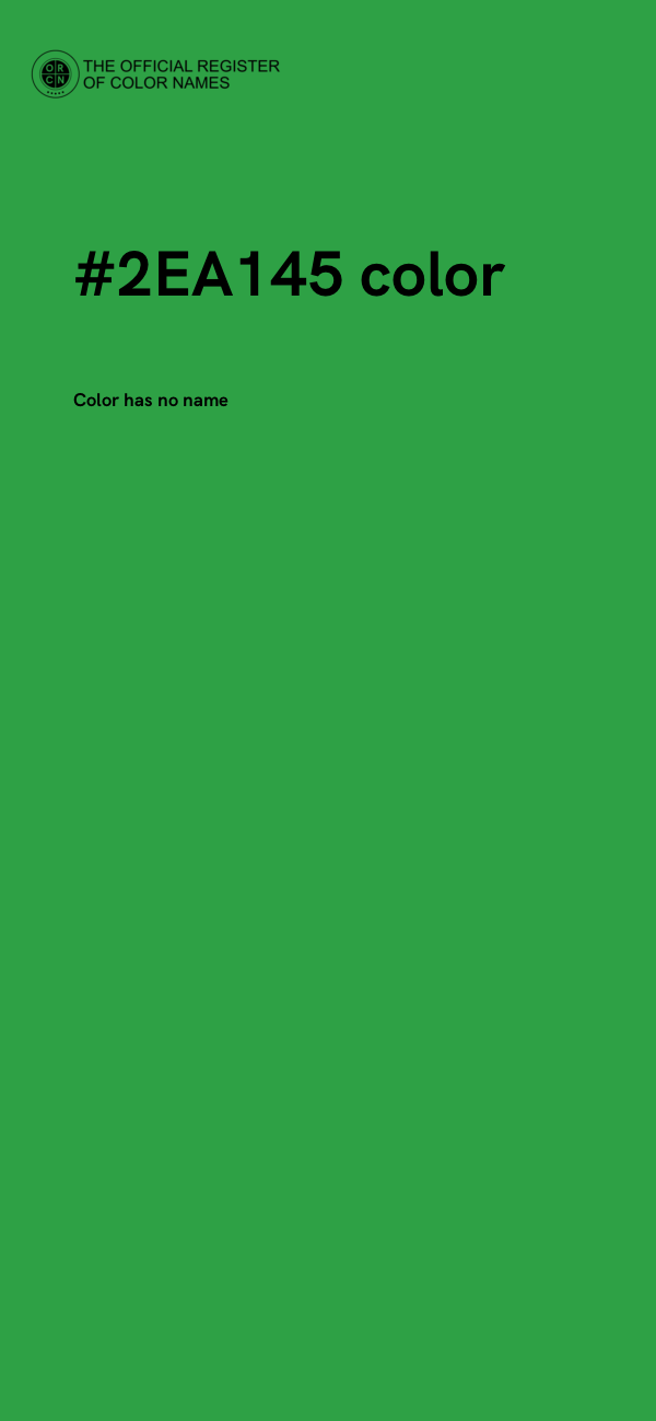 #2EA145 color image