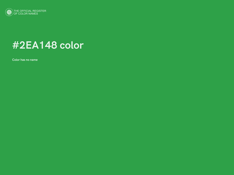 #2EA148 color image