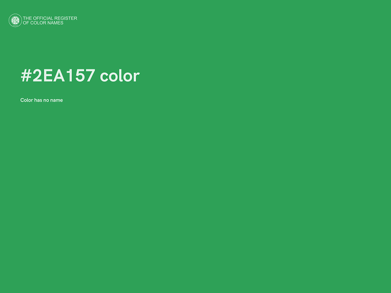 #2EA157 color image