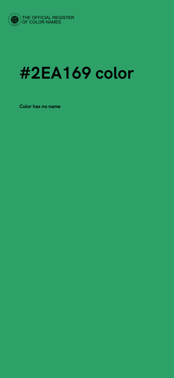 #2EA169 color image