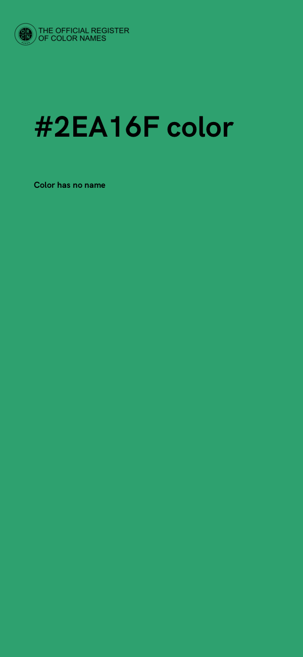 #2EA16F color image