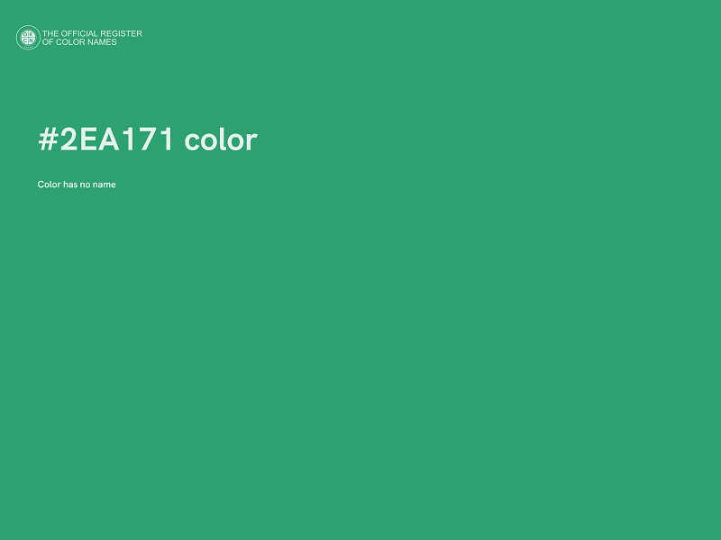 #2EA171 color image