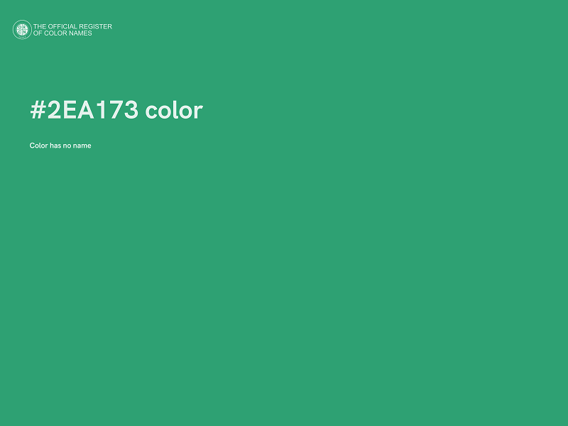 #2EA173 color image
