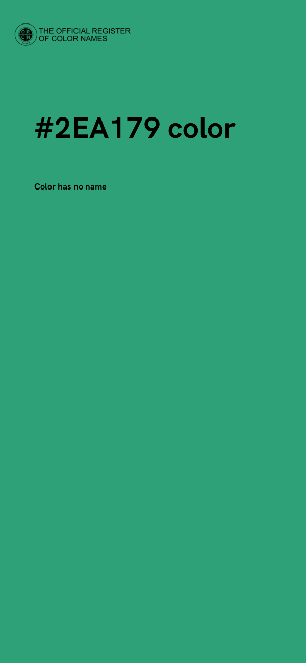 #2EA179 color image
