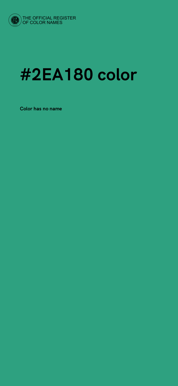 #2EA180 color image