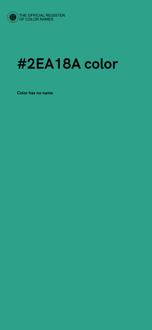 #2EA18A color image