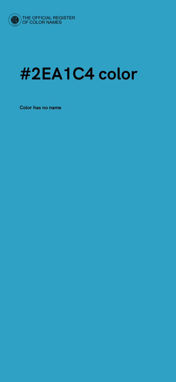#2EA1C4 color image