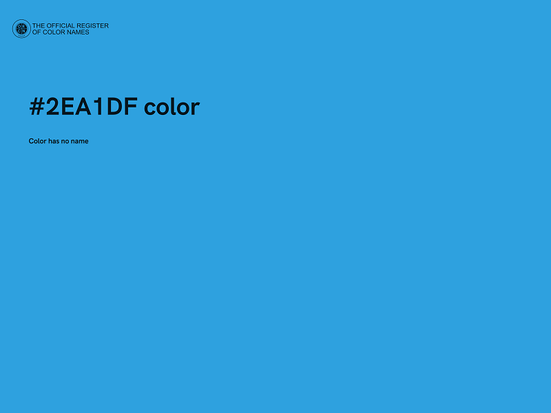 #2EA1DF color image