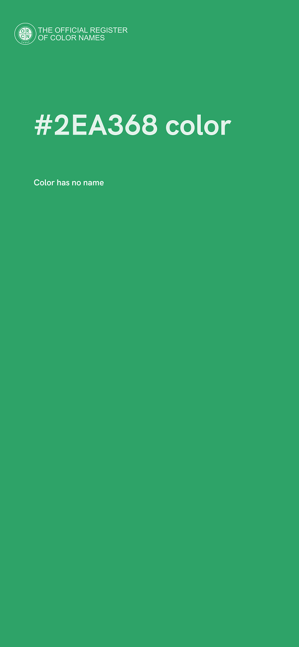 #2EA368 color image