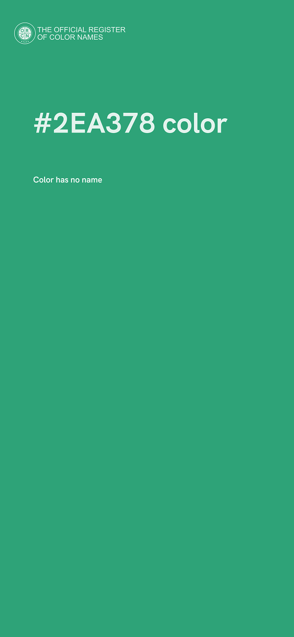 #2EA378 color image