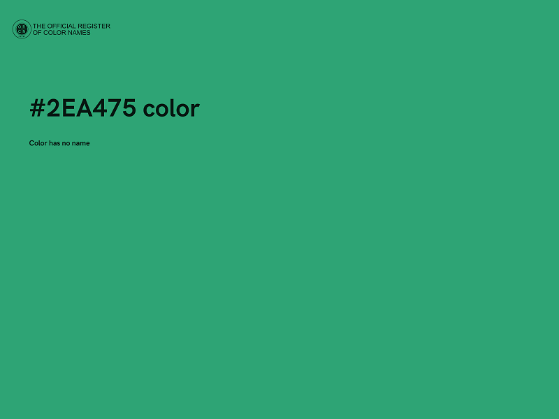 #2EA475 color image