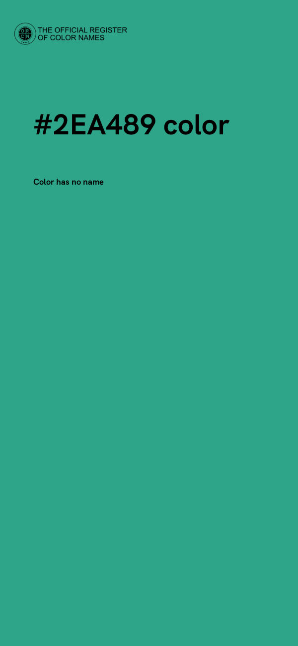 #2EA489 color image