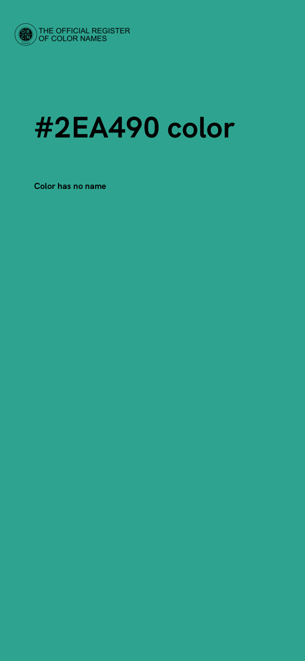#2EA490 color image