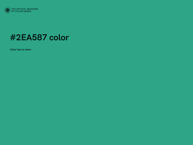 #2EA587 color image