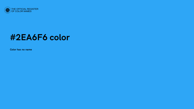 #2EA6F6 color image