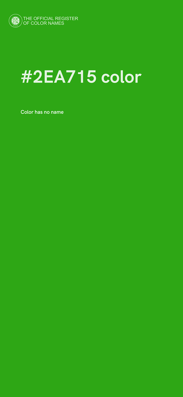 #2EA715 color image