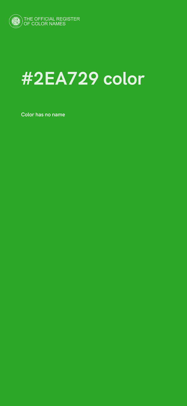 #2EA729 color image