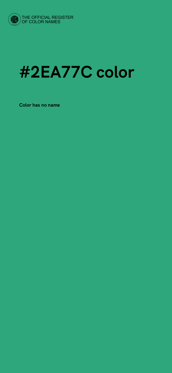 #2EA77C color image