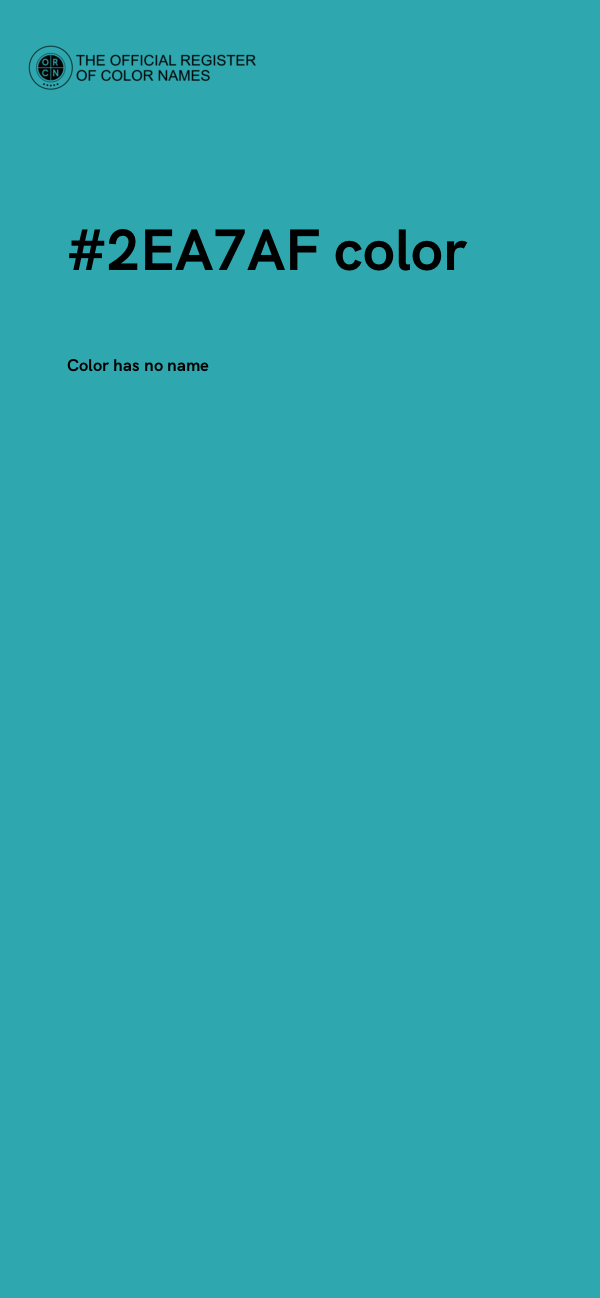 #2EA7AF color image
